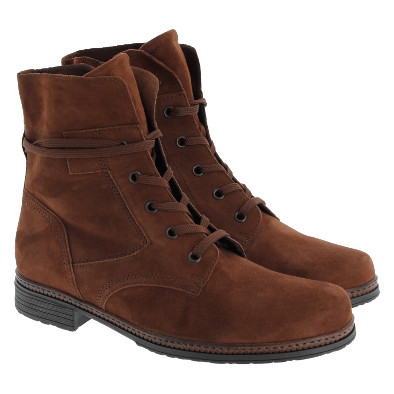 Ladies suede lace deals up ankle boots